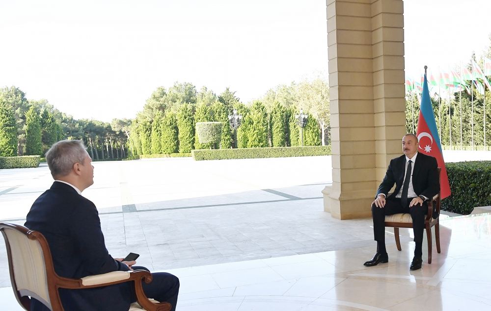 Хроника Победы (10.10.2020): Президент Ильхам Алиев дал интервью телеканалу РБК России (ФОТО/ВИДЕО)