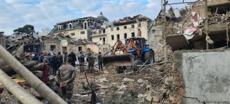 Новые кадры обстрела Гянджи (ФОТО)