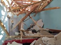 Разрушенная в Тертере школа (ФОТО/ВИДЕО)