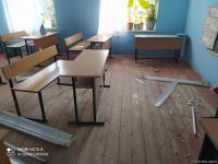 Разрушенная в Тертере школа (ФОТО/ВИДЕО)