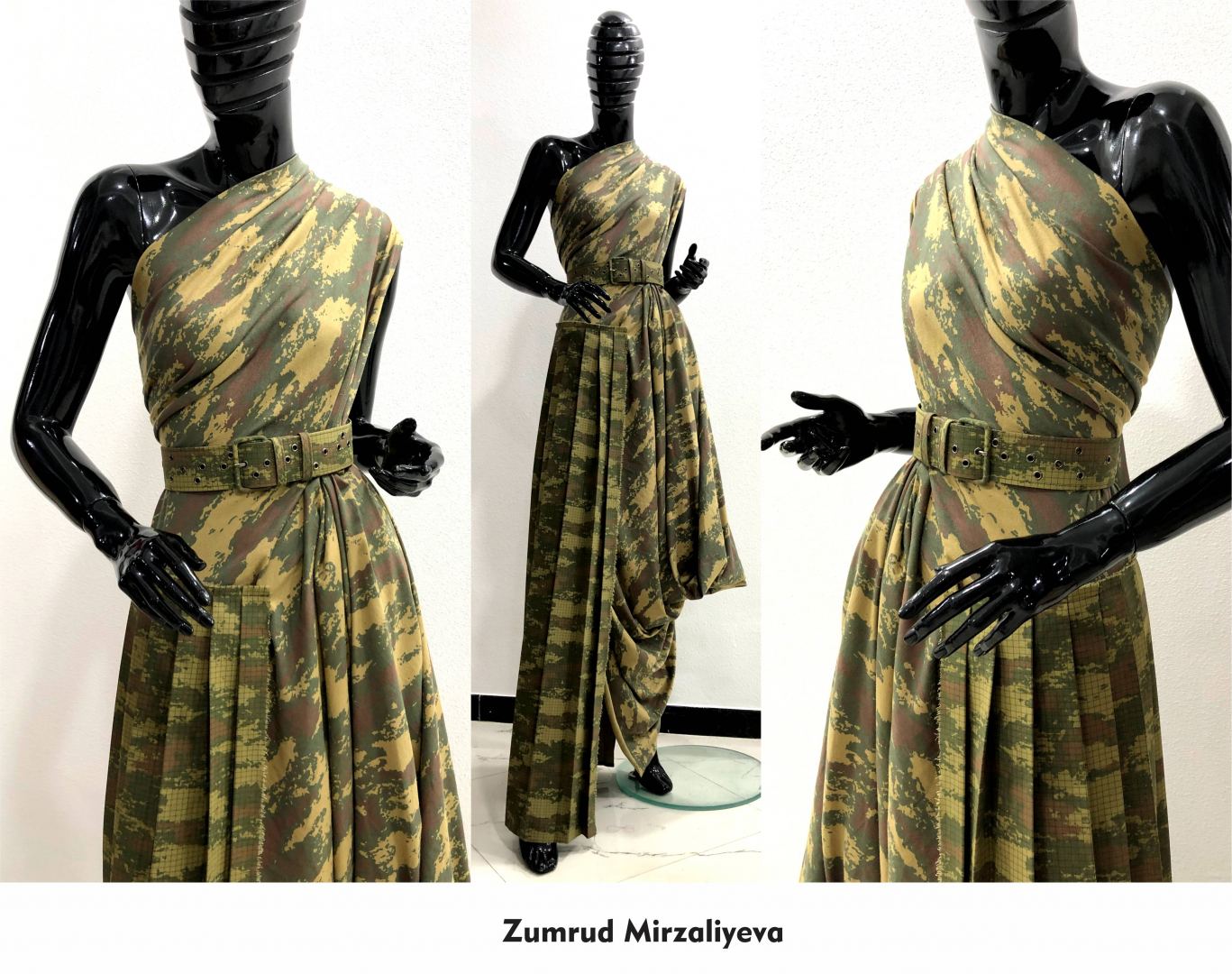 Азербайджанские дизайнеры представили коллекцию из военного камуфляжа в поддержку армии (ВИДЕО, ФОТО)