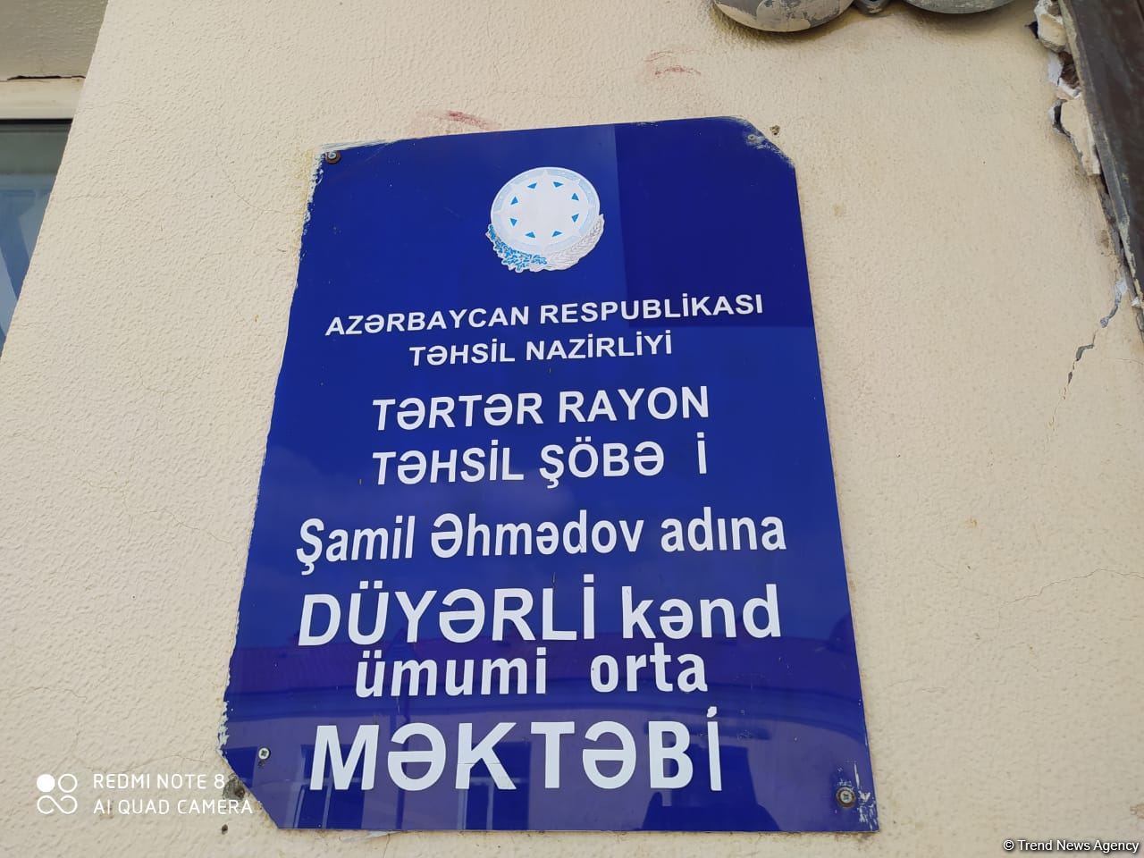 Разрушенная в Тертере школа (ФОТО/ВИДЕО)