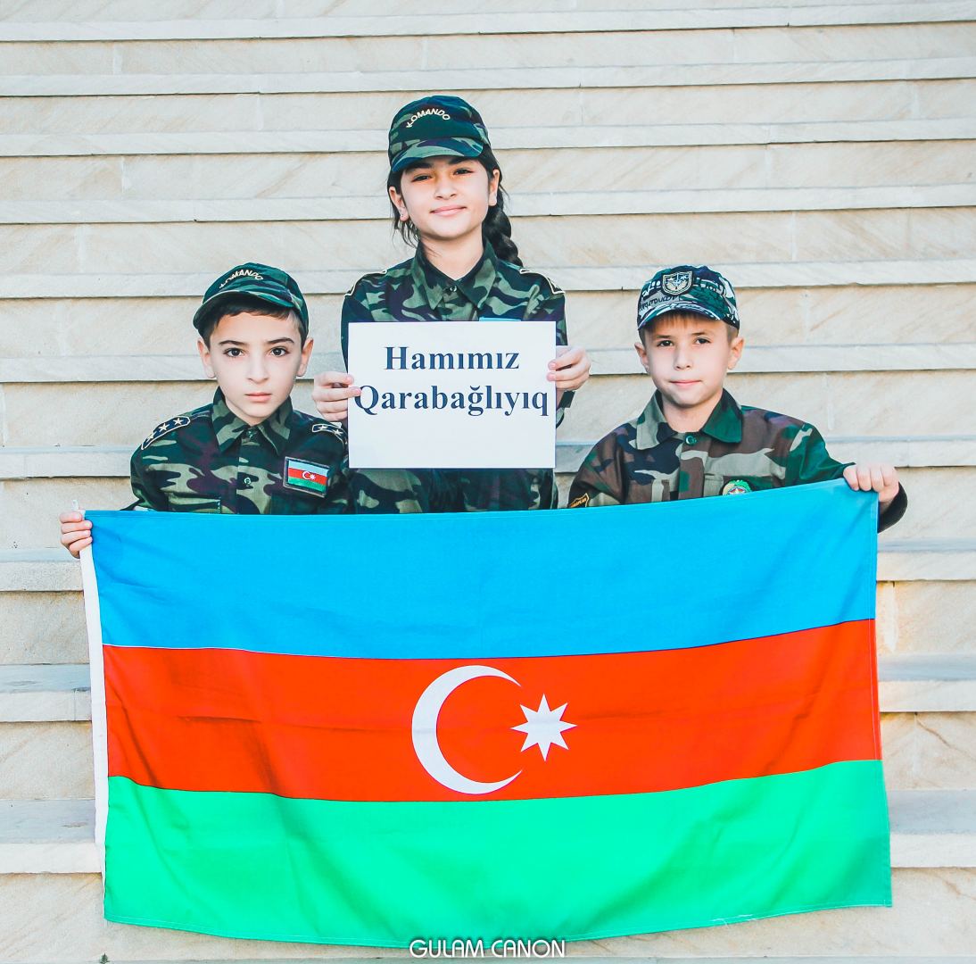 Дети Азербайджана: Мы все из Карабаха! Мы хотим в город Шуша! (ФОТО)