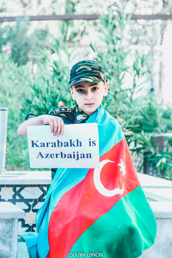 Дети Азербайджана: Мы все из Карабаха! Мы хотим в город Шуша! (ФОТО)