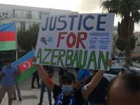 Şəhidlər ölməz, Vətən bölünməz! Акция в крупнейшем городе Израиля против армянских агрессоров (ВИДЕО,ФОТО)