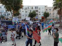 Şəhidlər ölməz, Vətən bölünməz! Акция в крупнейшем городе Израиля против армянских агрессоров (ВИДЕО,ФОТО)