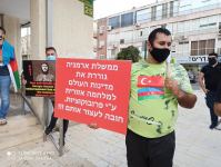 Şəhidlər ölməz, Vətən bölünməz! Акция в крупнейшем городе Израиля против армянских агрессоров (ВИДЕО,ФОТО)