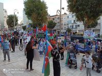 Şəhidlər ölməz, Vətən bölünməz! Акция в крупнейшем городе Израиля против армянских агрессоров (ВИДЕО,ФОТО)