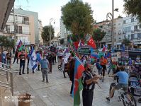Şəhidlər ölməz, Vətən bölünməz! Акция в крупнейшем городе Израиля против армянских агрессоров (ВИДЕО,ФОТО)