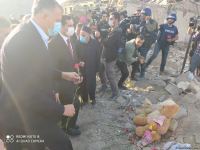 Помощник Президента Азербайджана и представители дипкорпусов прибыли в Гянджу на место происшествия (ФОТО/ВИДЕО)