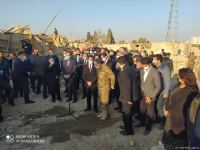 Помощник Президента Азербайджана и представители дипкорпусов прибыли в Гянджу на место происшествия (ФОТО/ВИДЕО)