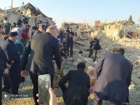 Помощник Президента Азербайджана и представители дипкорпусов прибыли в Гянджу на место происшествия (ФОТО/ВИДЕО)