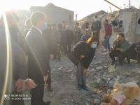 Помощник Президента Азербайджана и представители дипкорпусов прибыли в Гянджу на место происшествия (ФОТО/ВИДЕО)