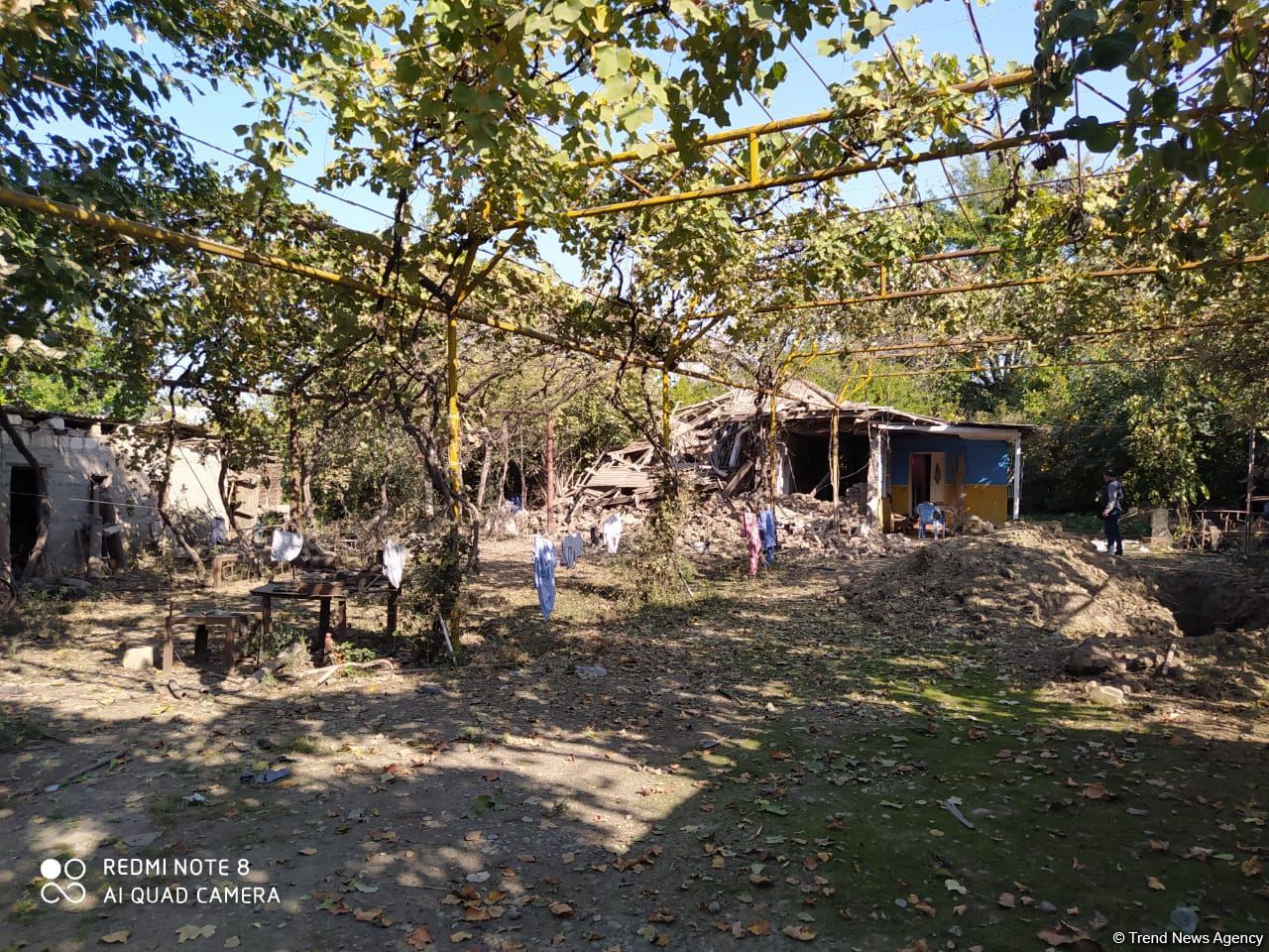 Армянский снаряд попал в дом в Тертере, есть пострадавший (ФОТО/ВИДЕО)