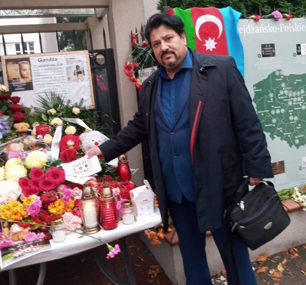 В Польше почтили память жертв ракетного обстрела города Гянджи вооруженными силами Армении (ФОТО)
