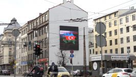 На центральных улицах Риги размещены билборды "Карабах-это Азербайджан!" (ВИДЕО, ФОТО)