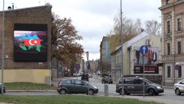 На центральных улицах Риги размещены билборды "Карабах-это Азербайджан!" (ВИДЕО, ФОТО)