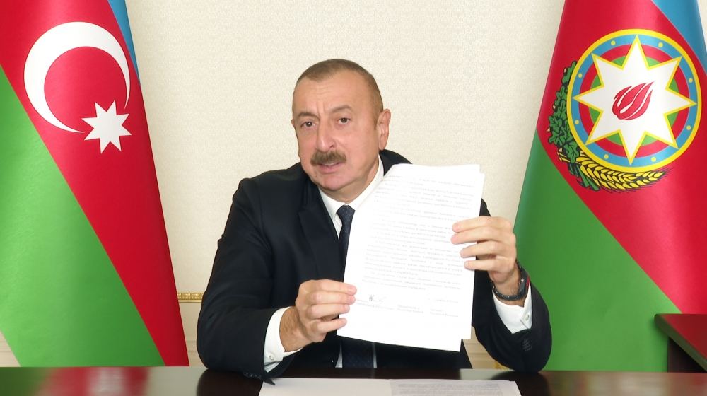 Хроника Победы (10.11.2020): Президент Азербайджана Ильхам Алиев выступил с обращением к народу (ФОТО/ВИДЕО)