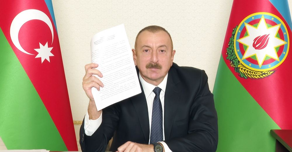 Хроника Победы (10.11.2020): Президент Азербайджана Ильхам Алиев выступил с обращением к народу (ФОТО/ВИДЕО)