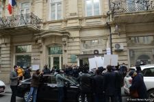 В Баку перед посольством Франции прошла акция протеста (ФОТО)