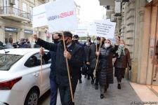 В Баку перед посольством Франции прошла акция протеста (ФОТО)