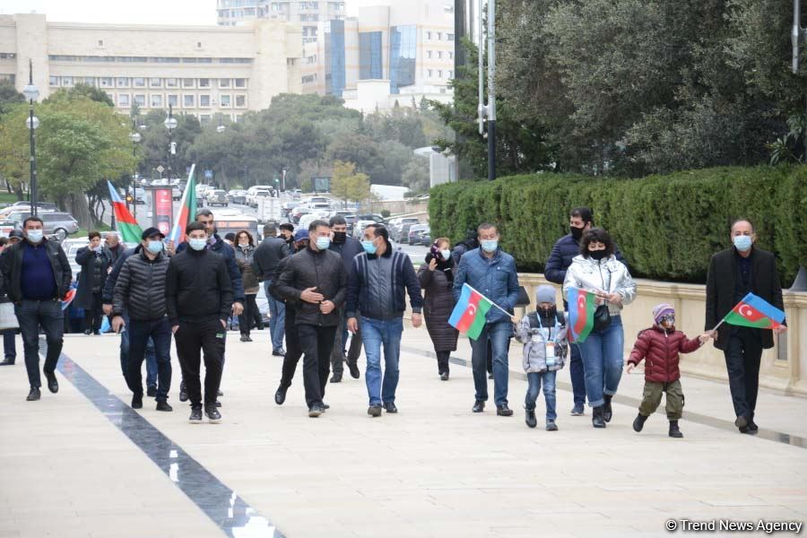 В Баку прошло победное шествие по случаю освобождения Агдама (ФОТО)