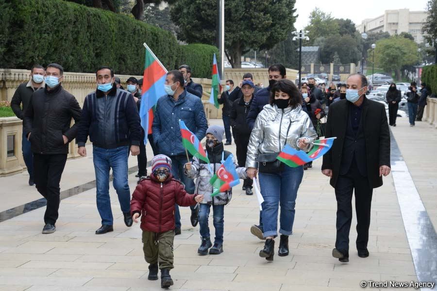 В Баку прошло победное шествие по случаю освобождения Агдама (ФОТО)