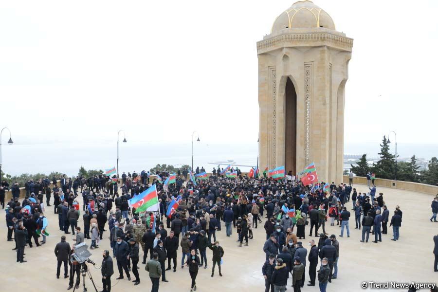 В Баку прошло победное шествие по случаю освобождения Агдама (ФОТО)