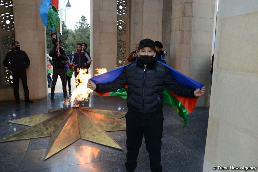 В Баку прошло победное шествие по случаю освобождения Агдама (ФОТО)