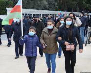 Жители Кельбаджарского района посетили Аллею шехидов (ФОТО)