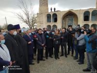 Хикмет Гаджиев, представители дипкорпуса и ФК "Карабах" побывали в Агдамской мечети (ФОТО)