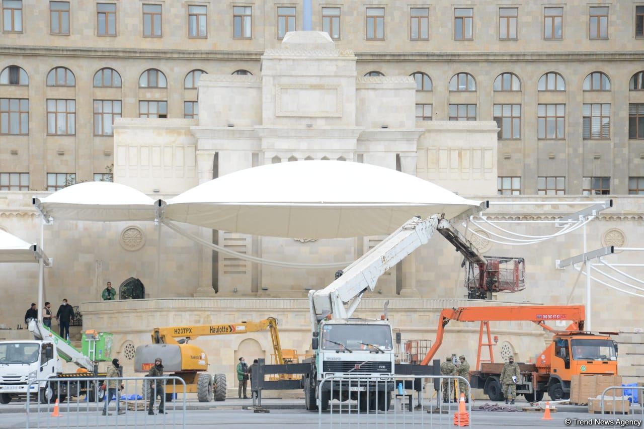 Продолжается подготовка к первому параду Победы независимого Азербайджана (ФОТО)