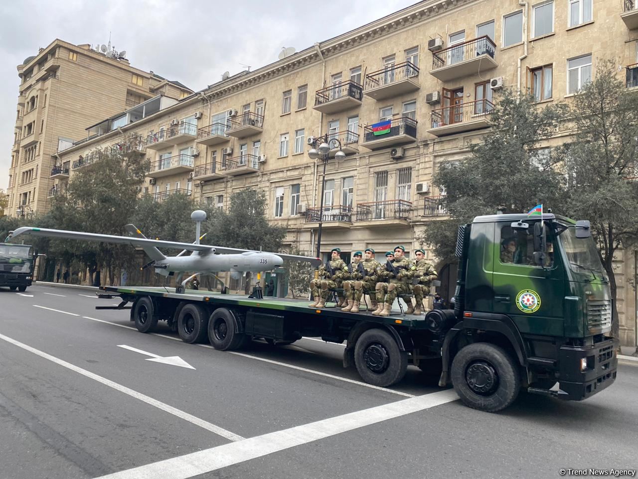 В военном параде Победы в Баку будут демонстрироваться БПЛА (ФОТО)