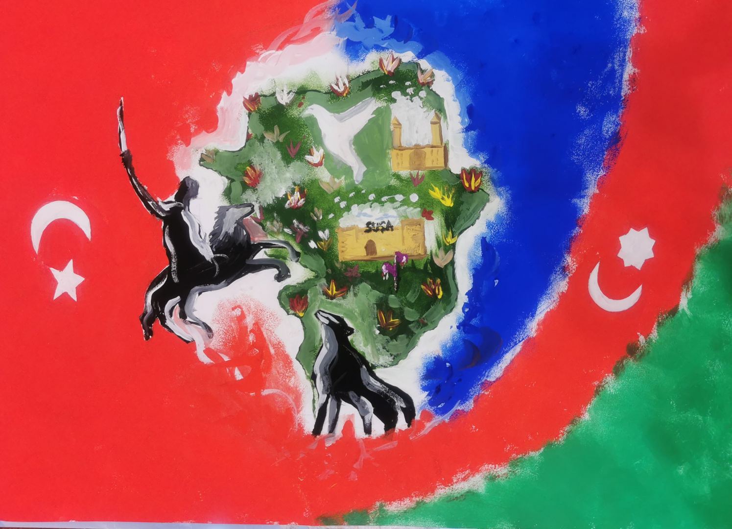 Братство Азербайджана и Турции в рисунках - награждены победители конкурса (ФОТО)