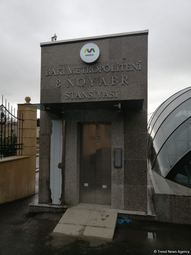 Фотокадры новой станции метро "8 Ноября" в Баку (ФОТО)