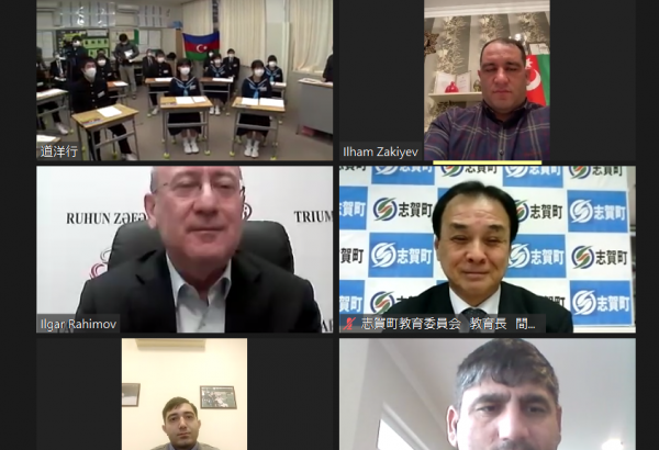 Азербайджанские спортсмены провели культурный обмен с японским городом Сика-мати (ФОТО)