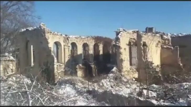 Разрушенный дом Абдуррагим бека Ахвердиева в Шуше (ФОТО)