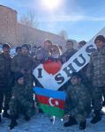 Народная артистка Айгюн Кязымова и азербайджанские солдаты передают привет из города Шуша (ВИДЕО/ФОТО)