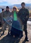 Народная артистка Айгюн Кязымова и азербайджанские солдаты передают привет из города Шуша (ВИДЕО/ФОТО)