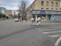 Улицы Баку в очередной раз были продезинфицированы (ФОТО)