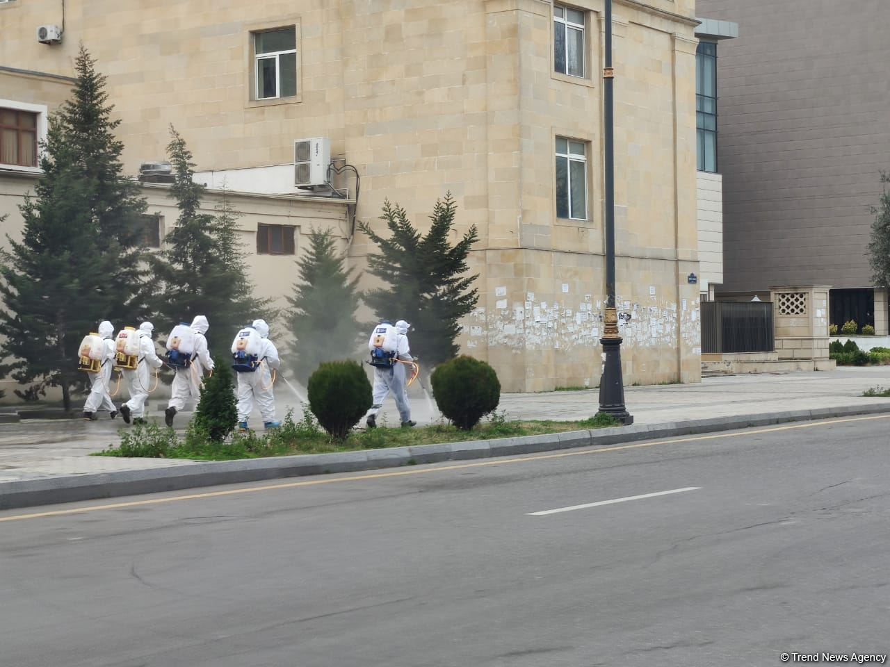 Улицы Баку в очередной раз были продезинфицированы (ФОТО)