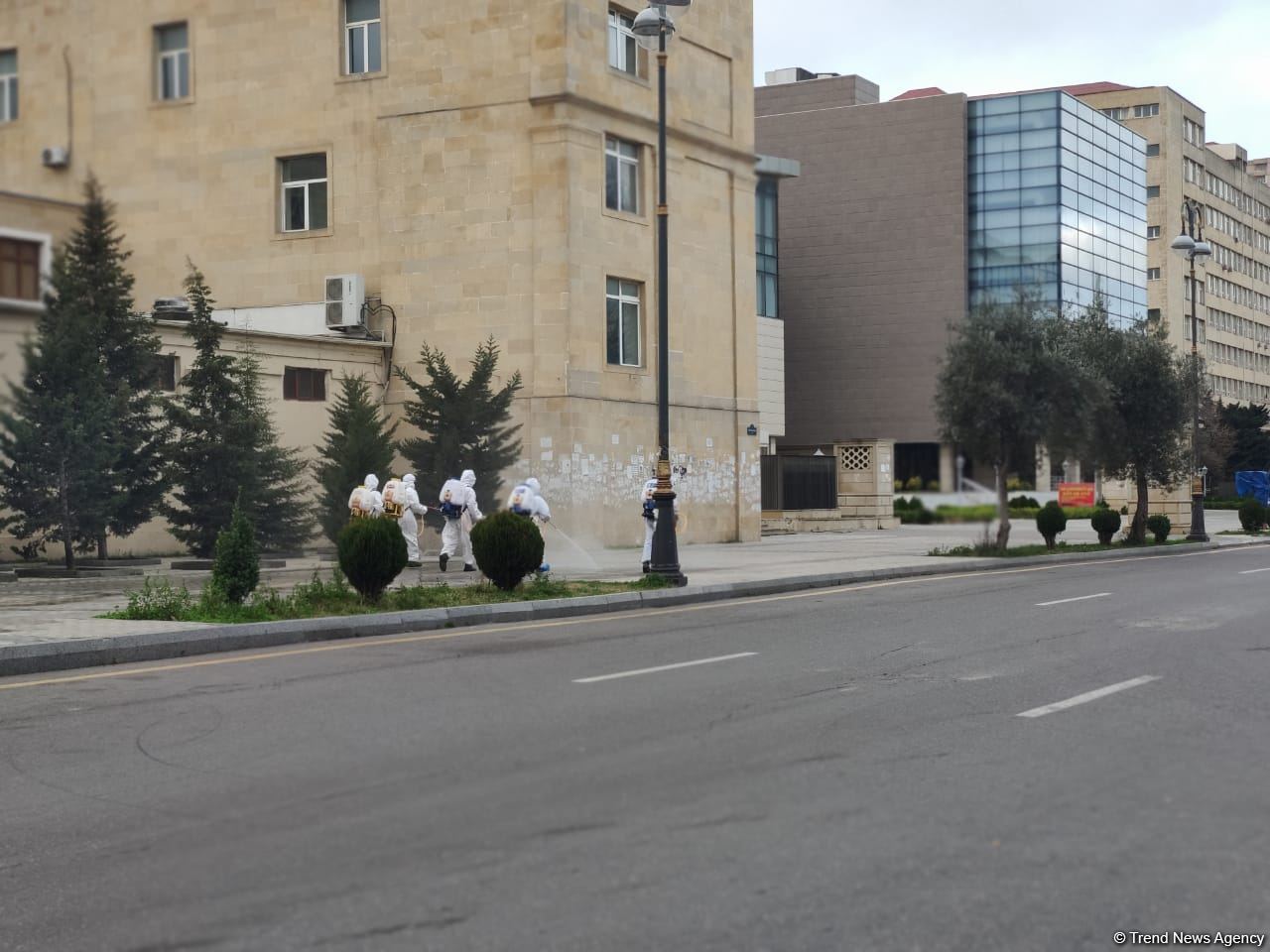 Улицы Баку в очередной раз были продезинфицированы (ФОТО)