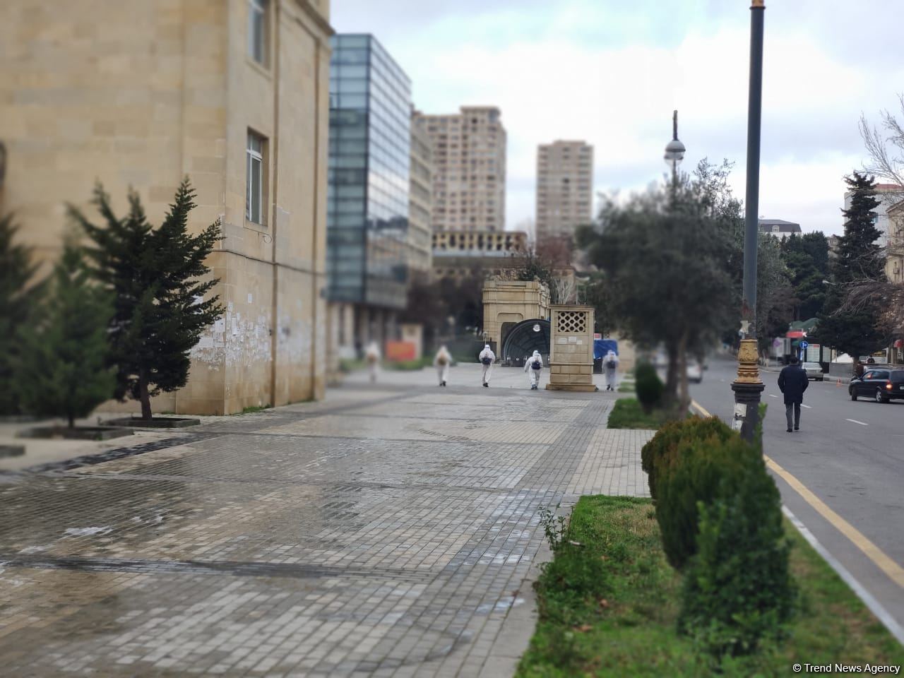 Улицы Баку в очередной раз были продезинфицированы (ФОТО)