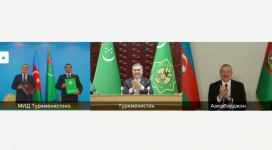 Состоялась встреча между Президентом Азербайджана Ильхамом Алиевым и Президентом Туркменистана Гурбангулы Бердымухамедовым в формате видеоконференции (ФОТО/ВИДЕО)
