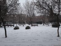 В Баку выпал первый снег (ФОТО)