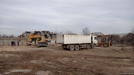 В Гяндже восстанавливаются разрушенные в результате армянской агрессии дома (ФОТО)