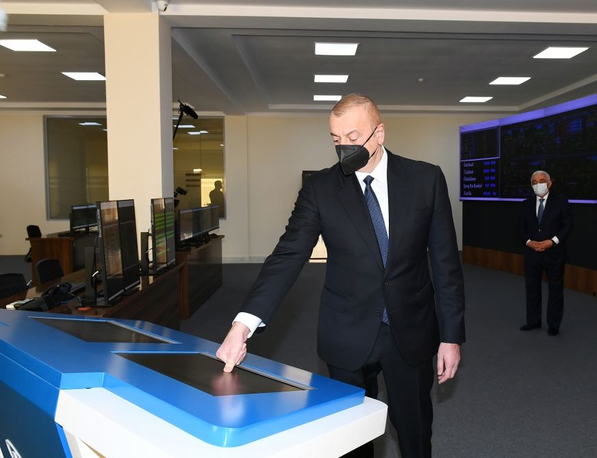 Президент Ильхам Алиев принял участие в открытии подстанций «Хырдалан» в Абшеронском районе  (ФОТО)