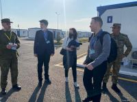 Группа российских и азербайджанских журналистов побывала в Турецко-российском совместном мониторинговом центре в Агдаме - репортаж Trend TV