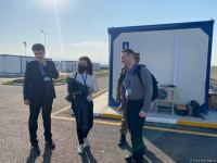 Группа российских и азербайджанских журналистов побывала в Турецко-российском совместном мониторинговом центре в Агдаме - репортаж Trend TV