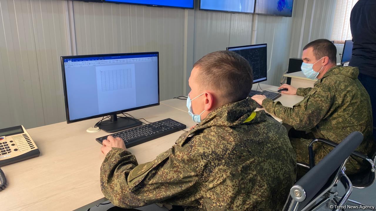 Группа российских и азербайджанских журналистов побывала в Турецко-российском совместном мониторинговом центре в Агдаме - репортаж Trend TV